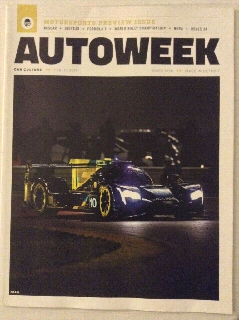 Autoweek Magazine Motorsport Preview Formula 1 February 11, 2019 022219nonrh