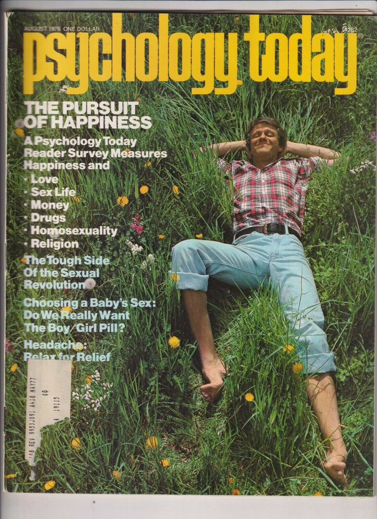 Psychology Today Mag The Pursuit Of Happiness August 1976 032720nonrh