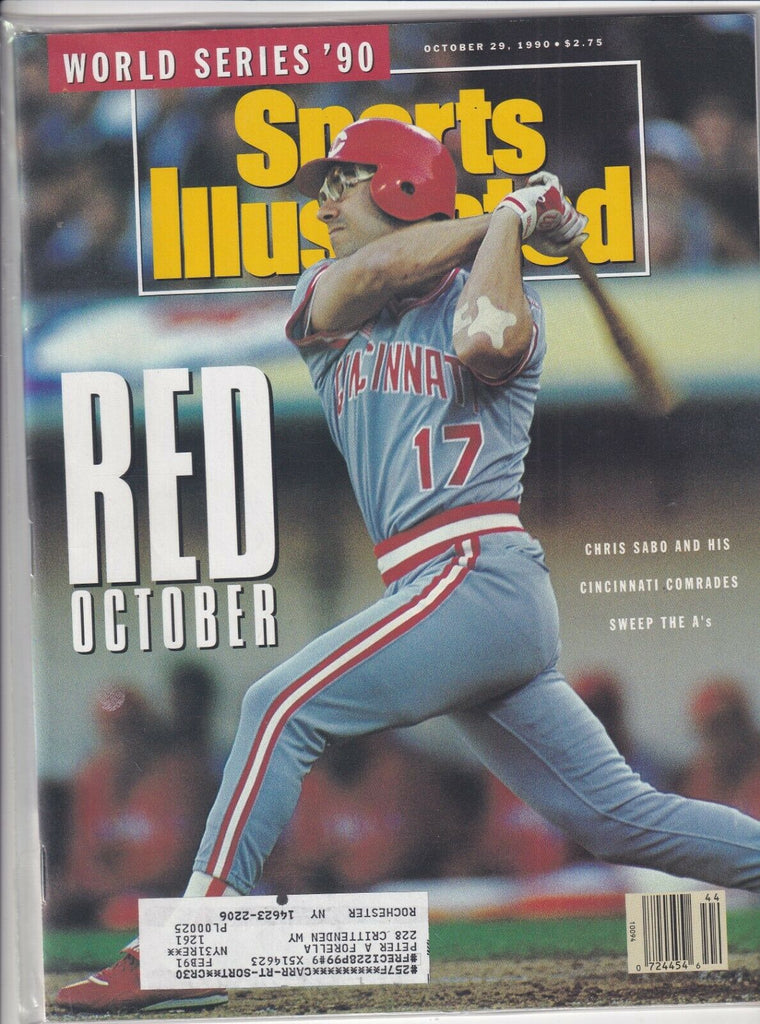 Sports Illustrated Chris Sabo Cincinnati World Series October 29 1990 091619nonr