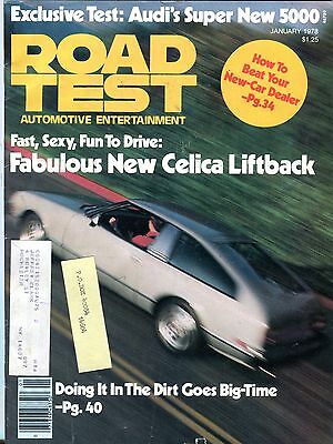 Road Test Magazine January 1978 Celica Liftback VGEX 090216jhe