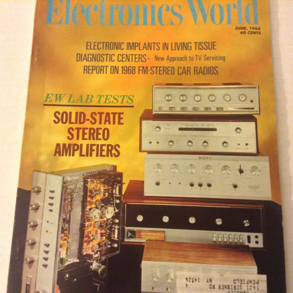 Electronics World Magazine EW Lab Tests Solid State Amps June 1968 071917nonrh