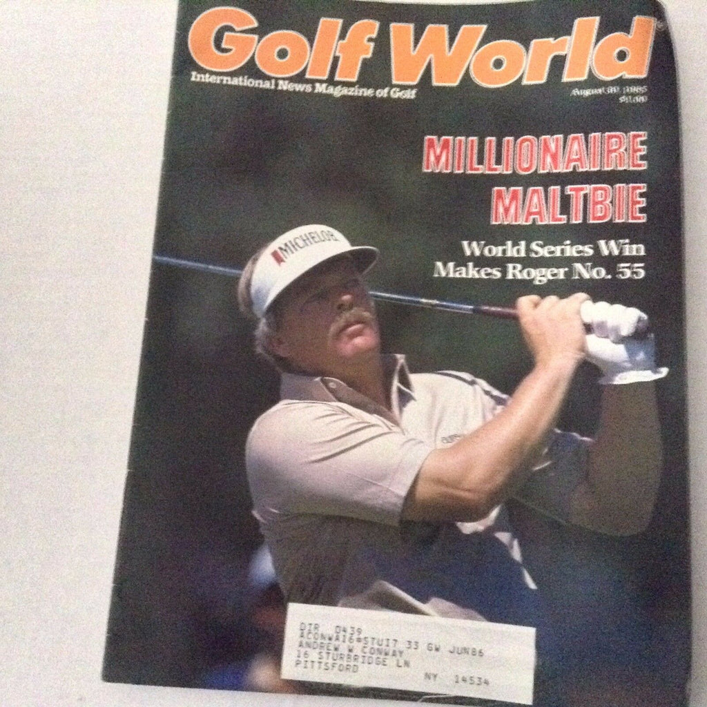 Golf World Magazine Roger Maltibe World Series Win August 30, 1985 062817nonrh