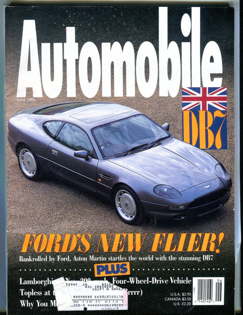 Automobile Magazine June 1993 Aston Martin DB7 EX w/ML 042617nonjhe