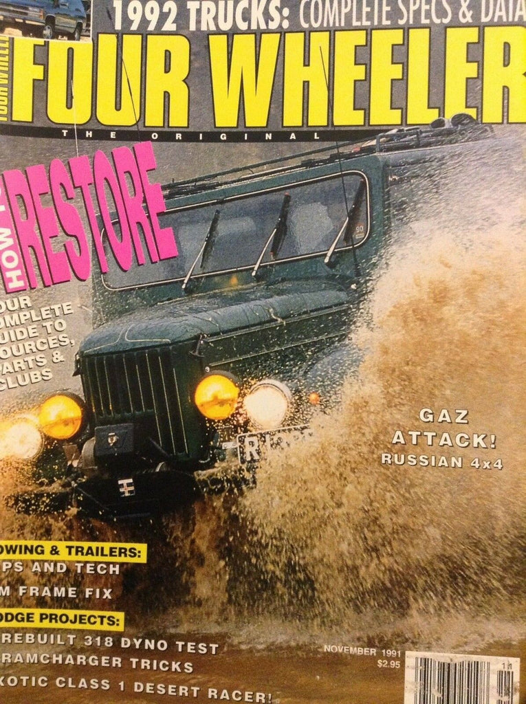 Four Wheeler Magazine Russian 4x4 Towing & Trailers november 1991 012118nonrh