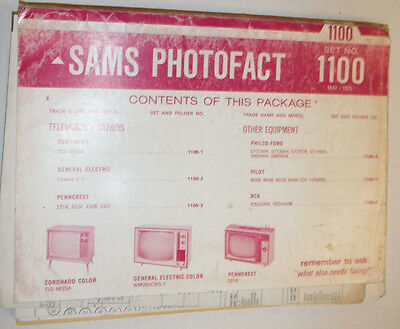 Sams Photofact Magazine Chassis C-1 & Philco Ford No.1100 May 1970 022415r