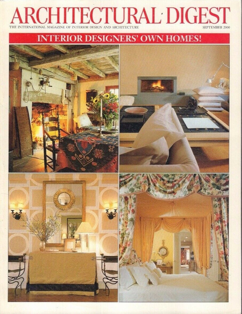 Architectural Digest September 2000 Interior Designers Homes 021417DBE4