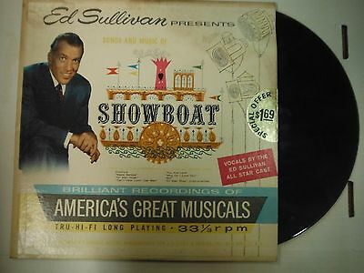 33 RPM Vinyl Ed Sullivan Songs and Music Of Showboat NA ES3 122314KME