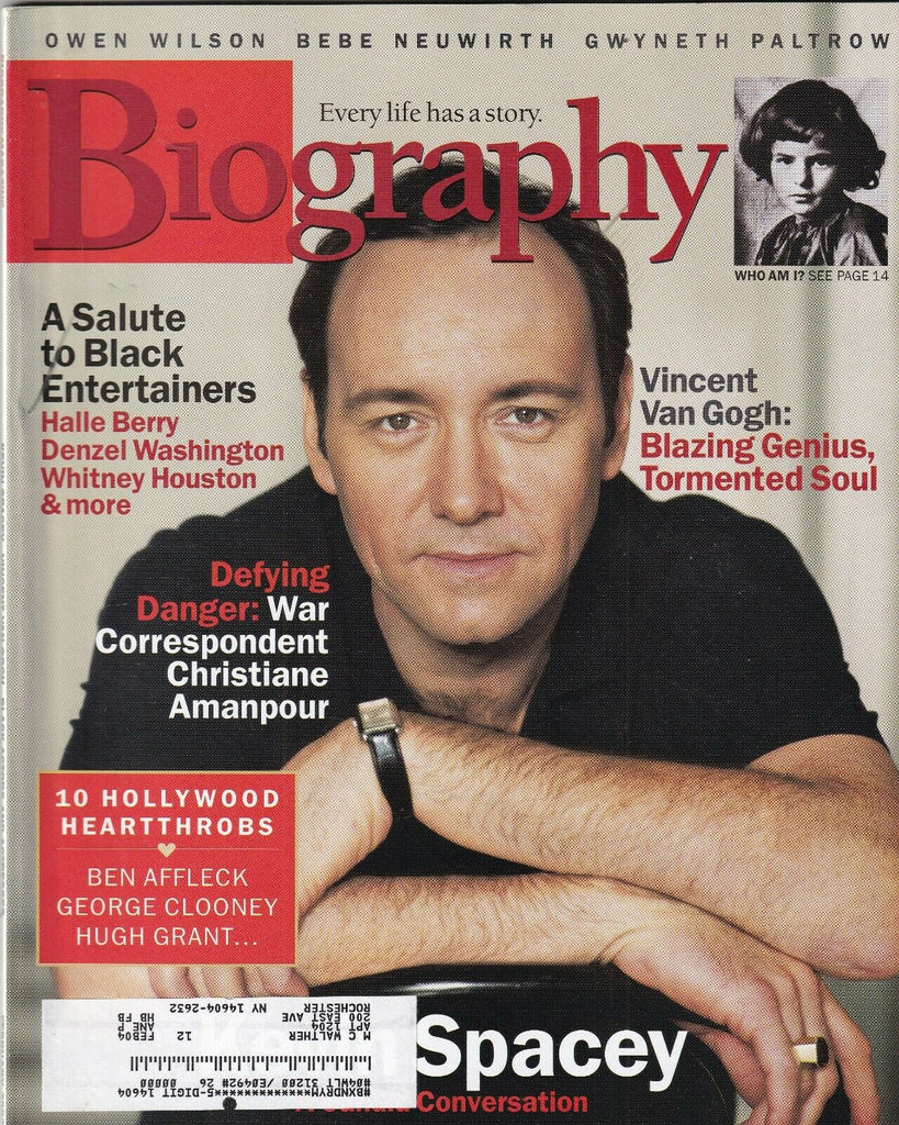 Biography Mag Kevin Spacey Owen Wilson Vincent Van Gogh February 2003 102219nonr