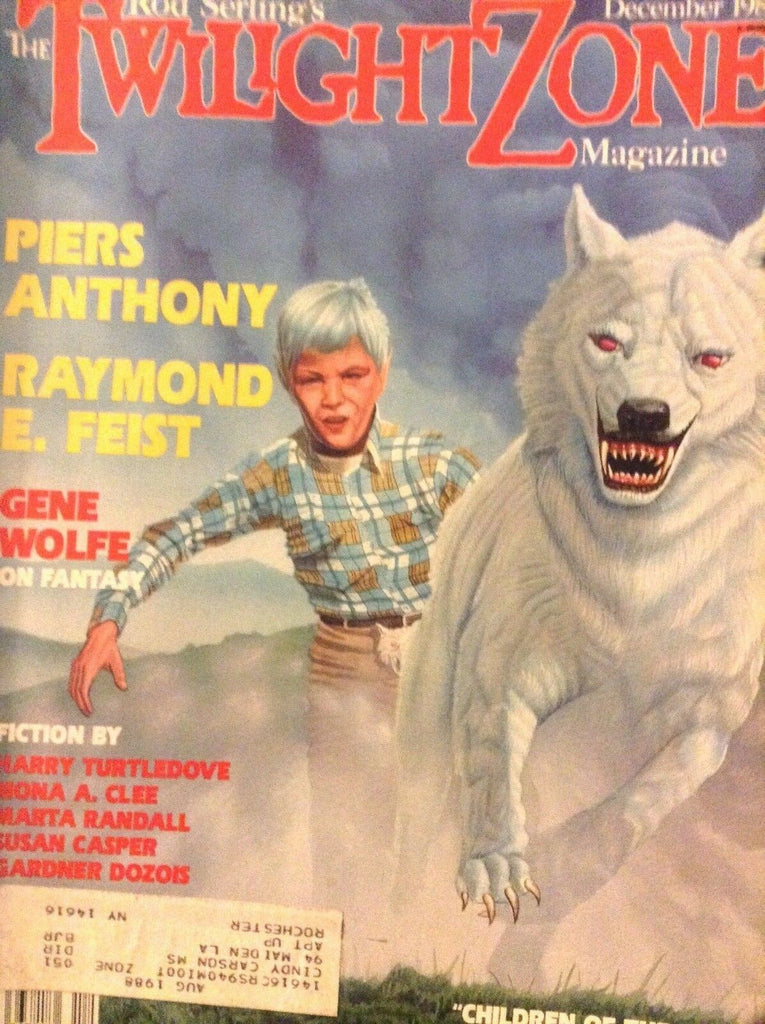 Twilight Zone Magazine Piers Anthony Raymond E. Feist December 1987 120818nonrh
