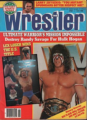 The Wrestler June 1989 The Ultimate Warrior, Lex Luger VG 122315DBE