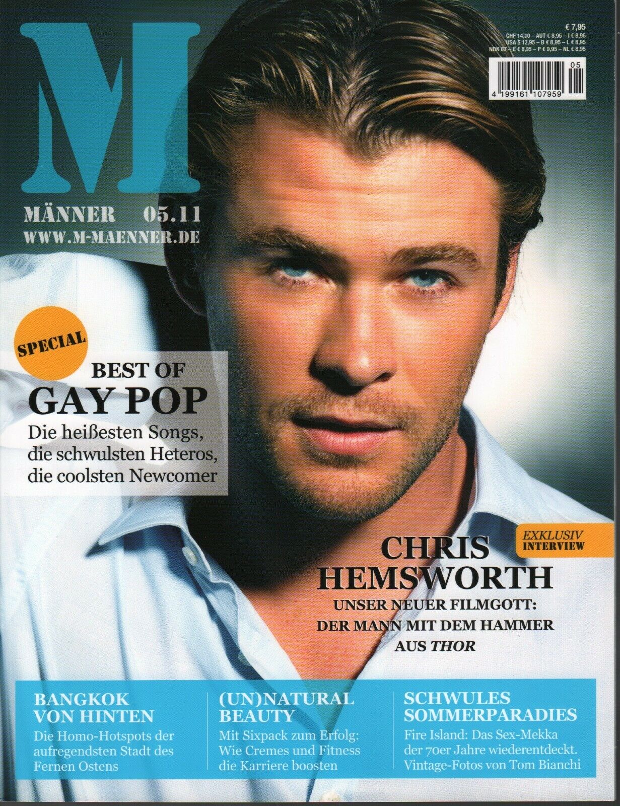 Manner German Gay Interest Magazine May 2011 Chris Hemsworth Cover 030 –  mr-magazine-hobby