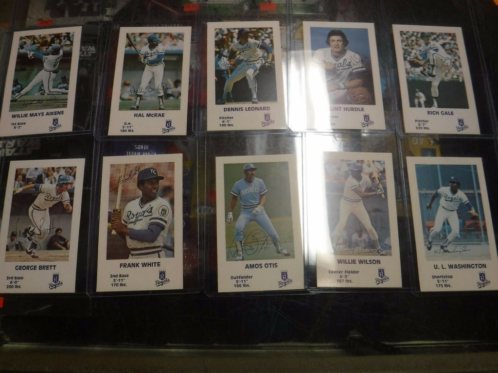 Kansas City Royals 1981 Kids And Kops Baseball Cards w/George Brett 061417jh