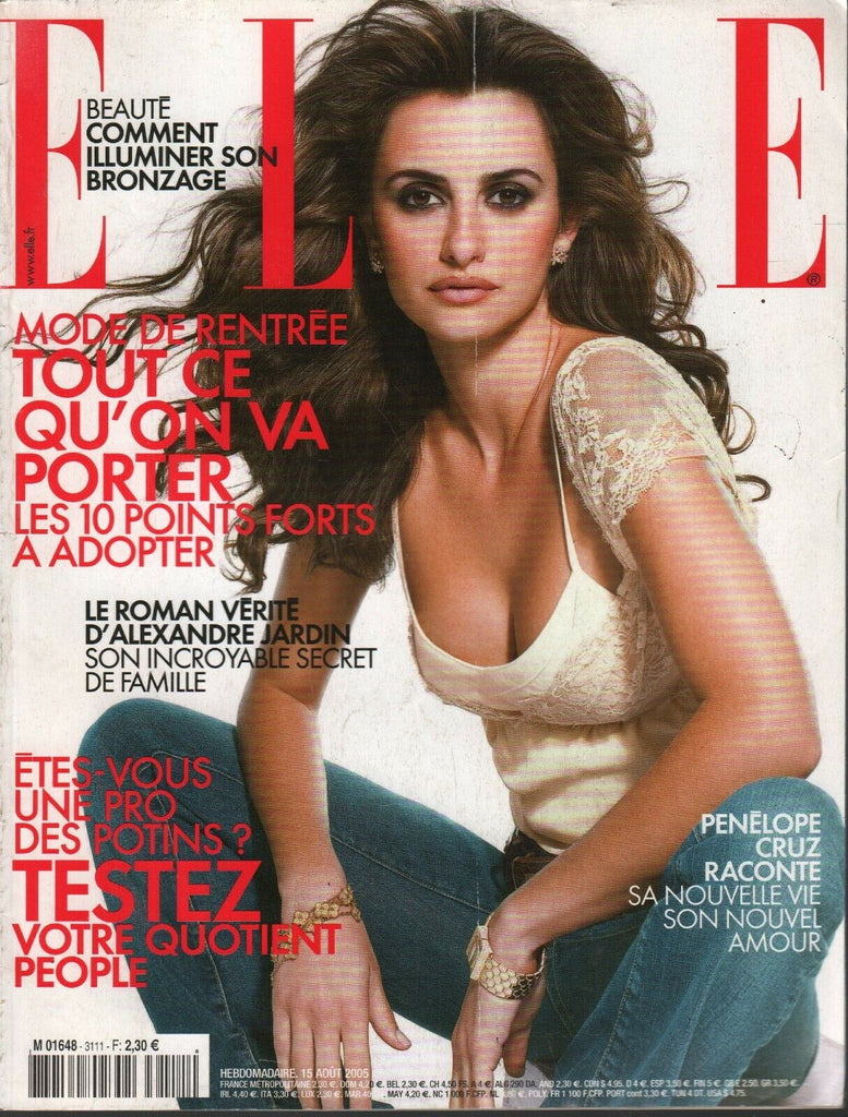 Elle French Fashion Magazine August 15 2005 Penelope Cruz 101220ame2