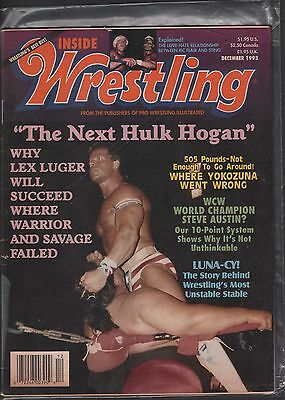 Inside Wrestling December 1993 Lex Luger, Ric Flair, Sting VG 020116DBE