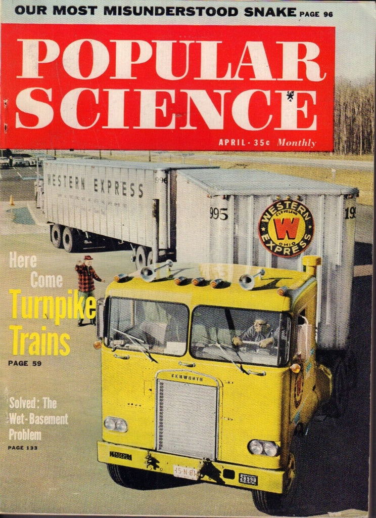 Popular Science Magazine April 1960 Turnpike Trains 082417nonjhe