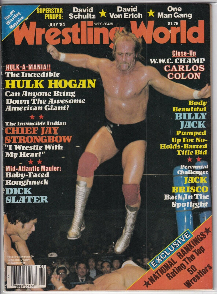 Wrestling World Hulk Hogan Jay Strongbow Dick Slater July 1984 052919nonr
