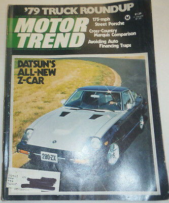 Motor Trend Magazine Datsun's Z-Car & Street Porsche November 1978 123014R2