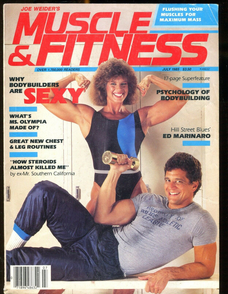 Muscle & Fitness Magazine July 1985 Ed Marinaro EX No ML 021017jhe