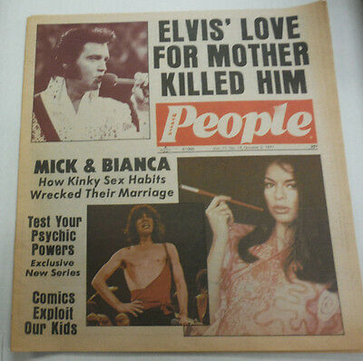 Modern People Magazine Elvis Presley & Mick Jagger October 1977 081415R