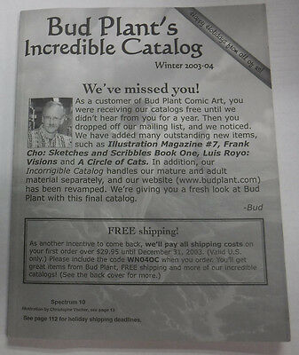 Bud Plant's Incredible Catalog Magazine Comic Art Winter 2003-04 081815R