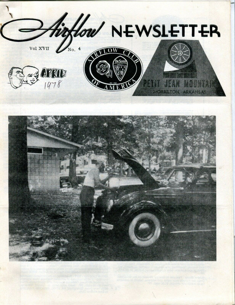 Airflow Newsletter April 1978 Chrysler DeSoto EX No ML 031017nonjhe