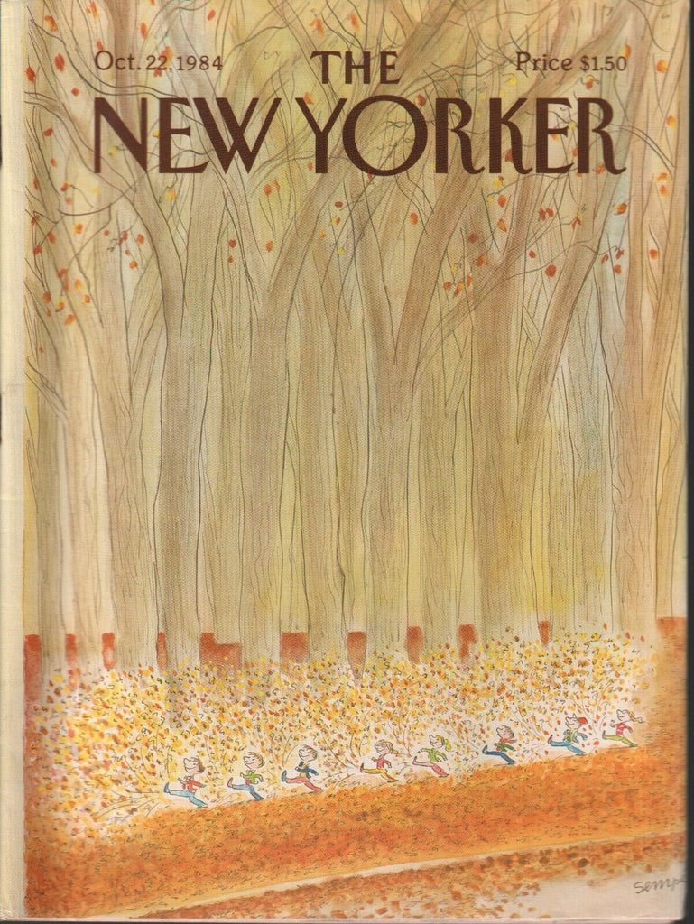 The New Yorker October 22 1984 Autumn Leaves Central Park 022420AME2
