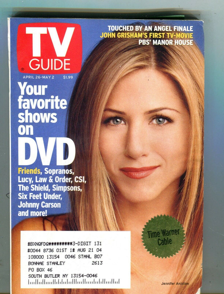 TV Guide Magazine April 26-May 2 2003 Jennifer Anniston EX w/ML 121516jhe