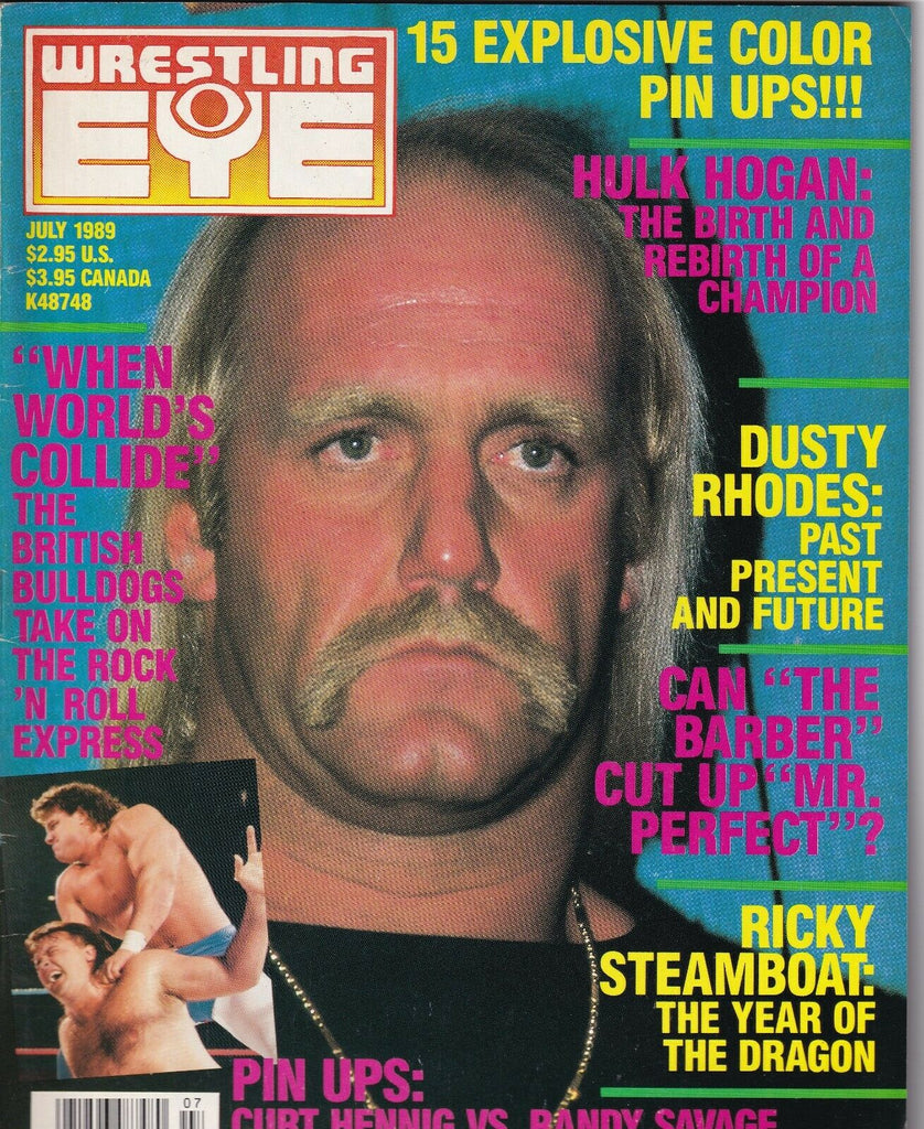 Wrestling Eye Magazine Hulk Hogan Ricky Steamboat July 1989 050619nonr