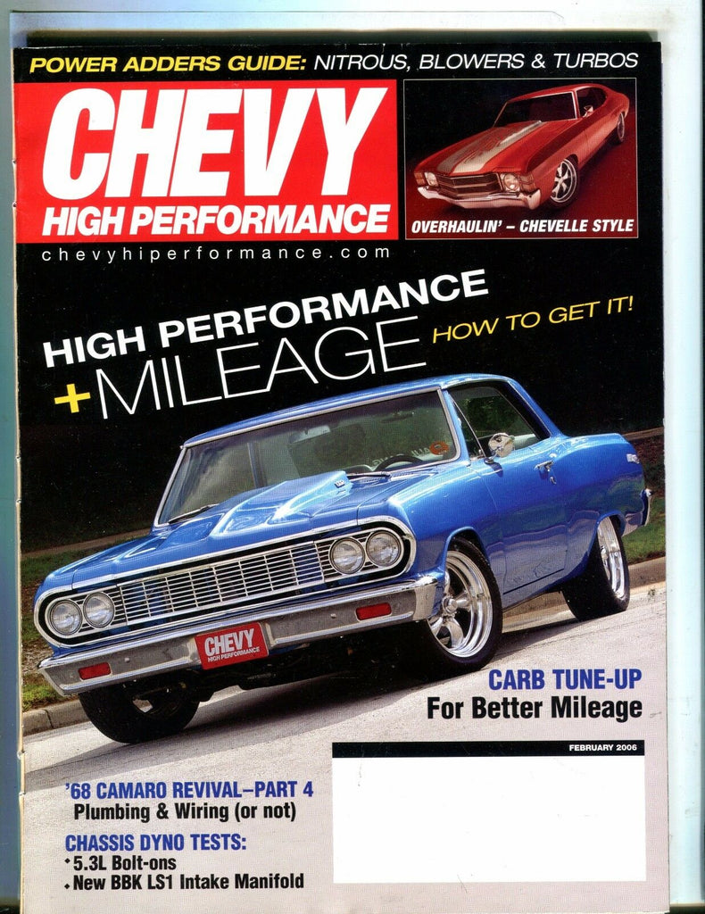 Chevy High Performance Magazine February 2006 EX No ML 051217nonjhe