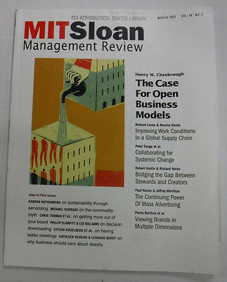 Mit Sloan Management Magazine The Case For Business Models Winter 2007 072115R2