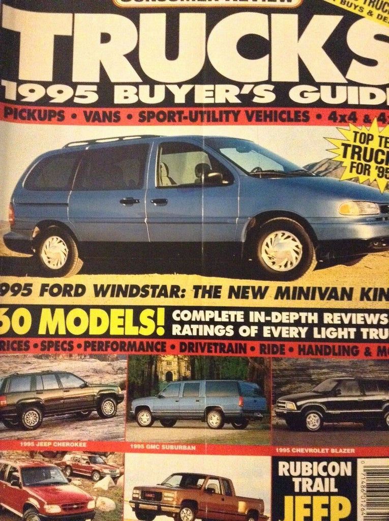 Consumer Review Trucks 1995 Buyer's Guide Magazine 95 Windstar 121318nonrh