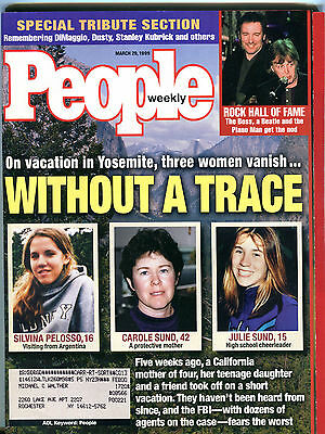 People Magazine March 29 1999 Without A Trace Rock Hall Of Fame EX 012116jhe