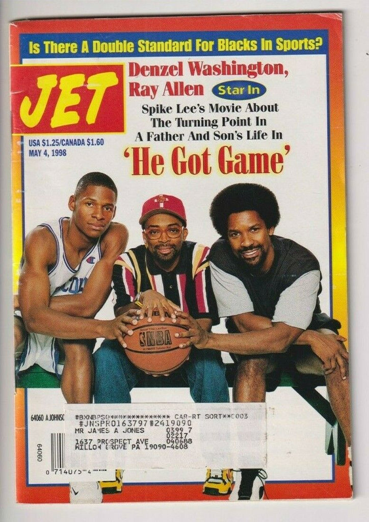 Jet Mag Denzel Washington Spike Lee Ray Allen May 4, 1998 112619nonr