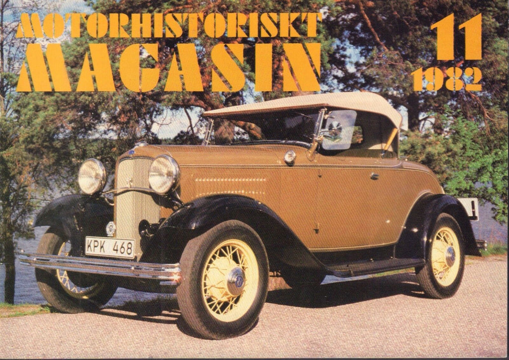 Motorhistoriskt Magasin Swedish Car Magazine 11 1982 Ford V8 Deluxe 040317nonDBE