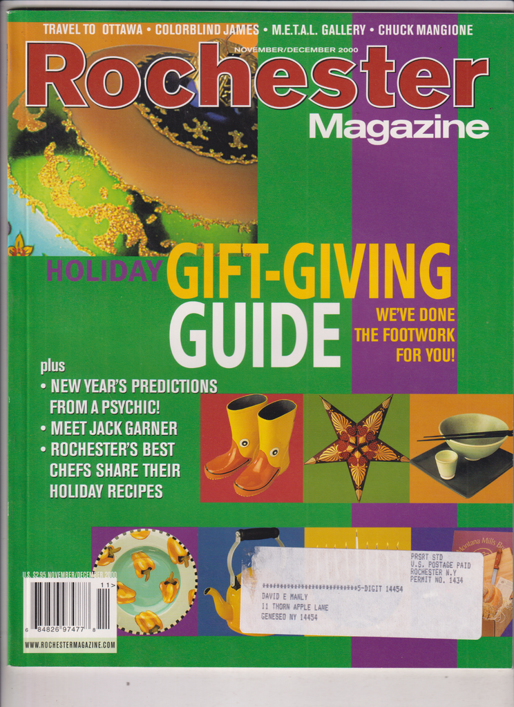 Rochester Magazine Gift Giving Guide Jack Garner Nov/Dec 2000 012720nonr