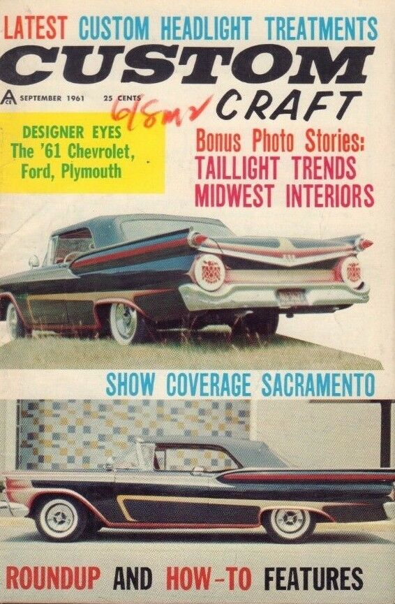 Custom Craft September 1961 '61 Chevrolet Ron Dunlop 1932 Ford 122218DBE