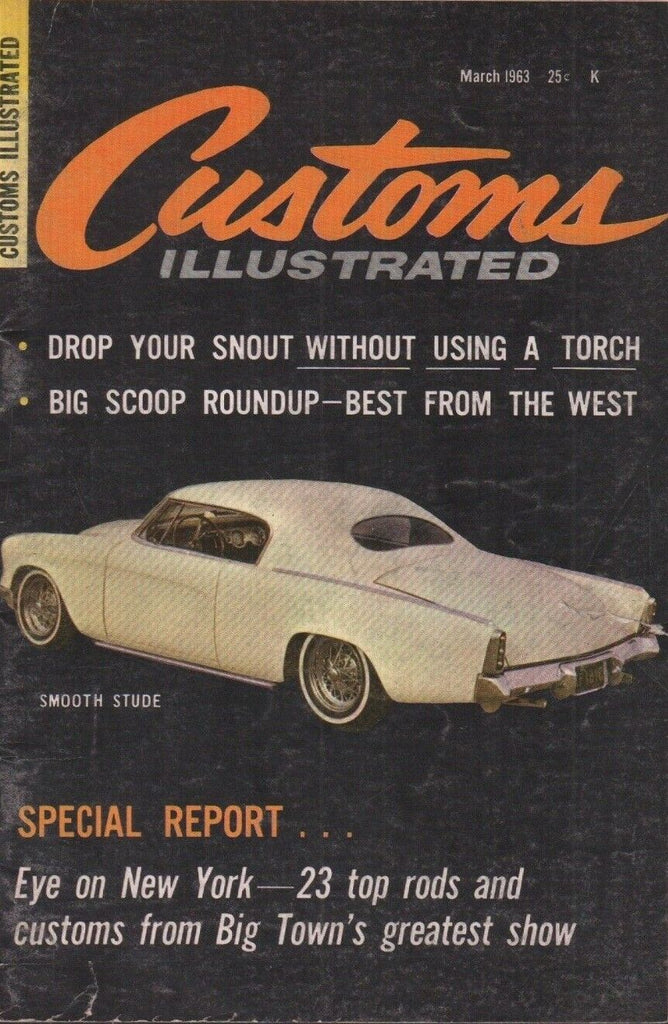 Custom Illustrated Vintage Magazine March 1963 Smooth Stude 121518AME