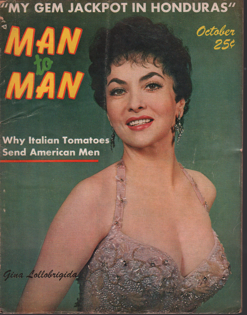 Man to Man October 1957 VOl 8 #2 Gina Lollobrigida 070820AME