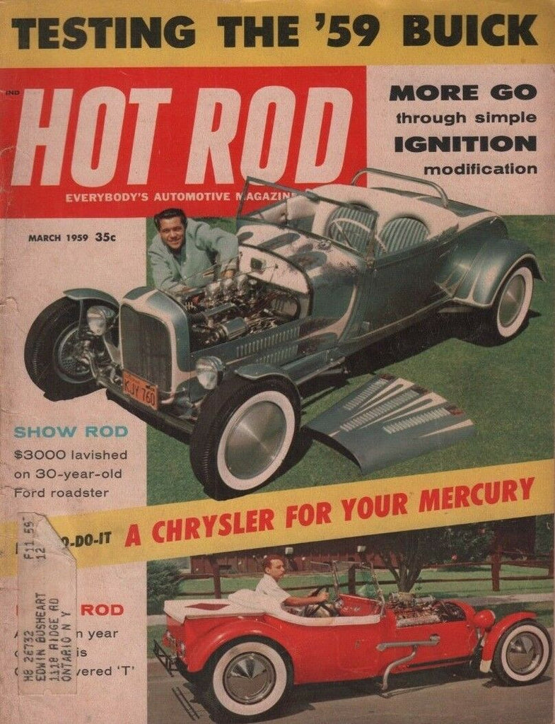 Hot Rod March 1959 John Rasmussen Terry Sweem 300-D Mercedes w/ML 090418DBE4