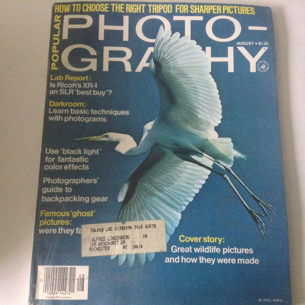 Photography Magazine Ricoh's Xr-1 SLR Best Buy August 1978 060417nonrh