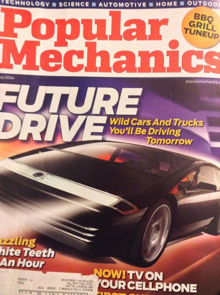 Popular Mechanics Magazine The Future Car July 2004 051218nonrh