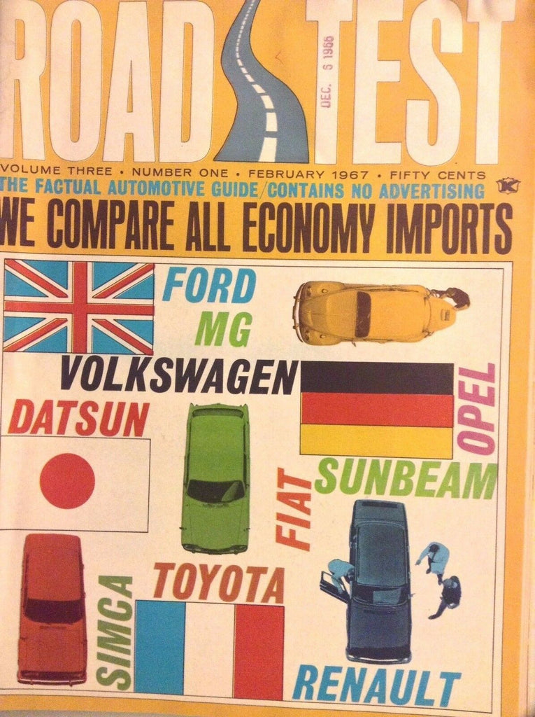 Road Test Magazine Ford MG Volkswagen February 1967 111717nonrh