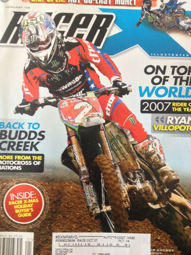 Racer X Illustrated Magazine Ryan Villopoto January 2008 121418nonrh