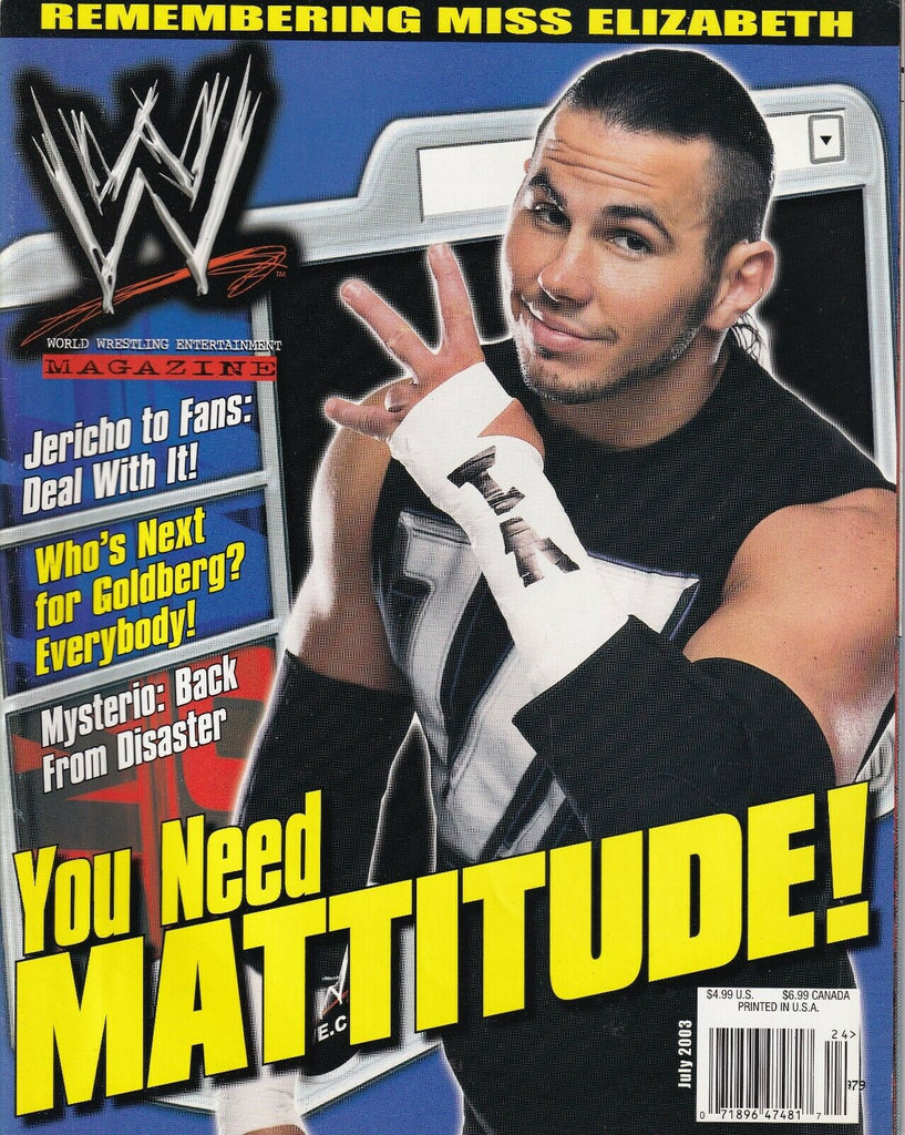 WWE Magazine Matt Hardy Rey Mysterio July 2003 022619nonr