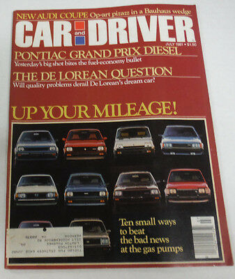 Car And Driver Magazine Pontiac Grand Prix Diesel July 1981 080714R