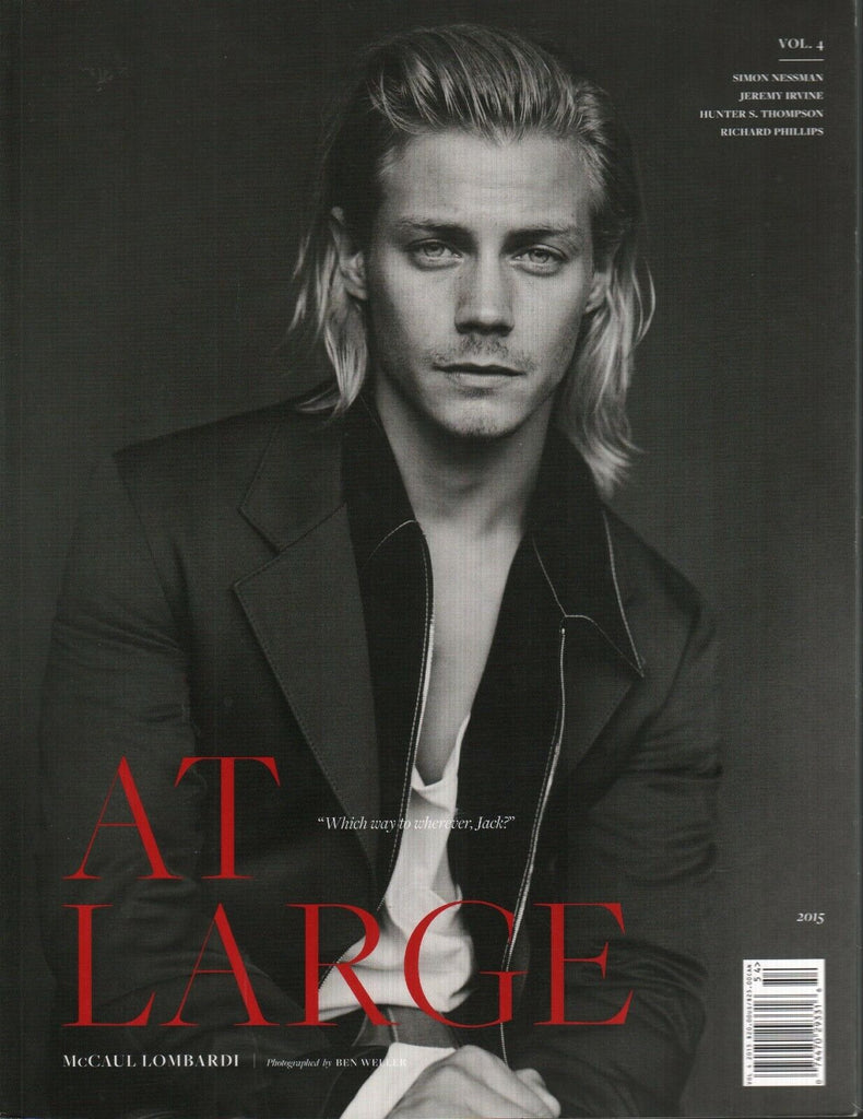 At Large Men's Fashion Winter 2015 Vol 4 McCaul Lombardi Jeremy Irvine 021920AME