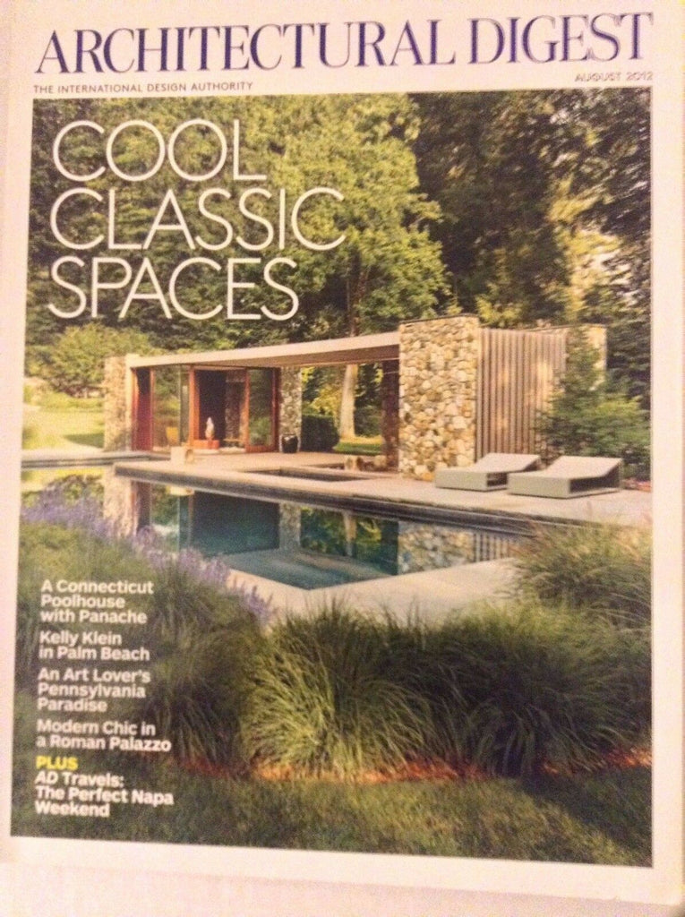 Architectural Digest Magazine Cool Classic Spaces August 2012 083117nonrh