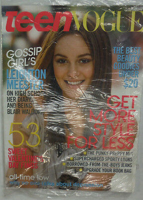 Teen Vogue Magazine Leighton Meester SEALED February 2009 051915R2