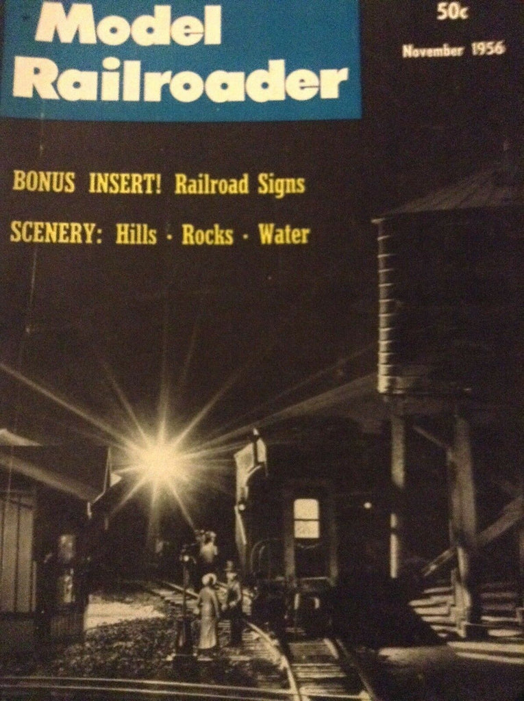 Model Railroader Magazine Railroad Signs November 1956 010119nonrh