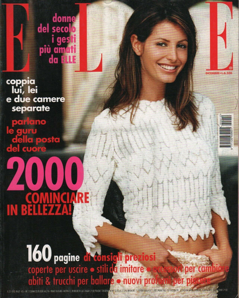 Elle Italian Fashion Magazine December 1999 Priyanka Gandhi 100720ame2